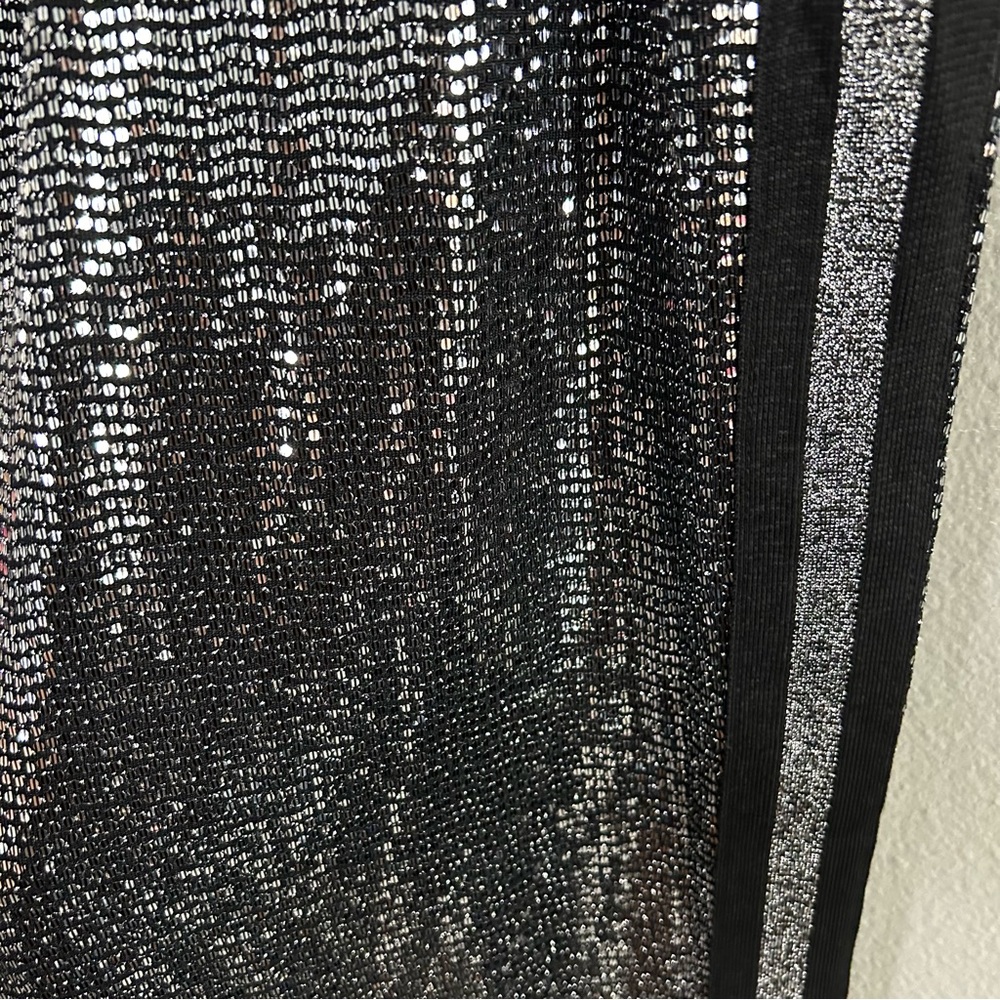 Pam & Gela Silver Sequin Track Joggers - Picture 5 of 10